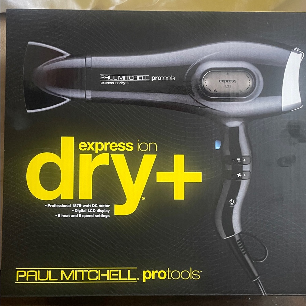 Paul Mitchell Pro Tools Express Ion Dry+ Hair Dryer - Black and Gray